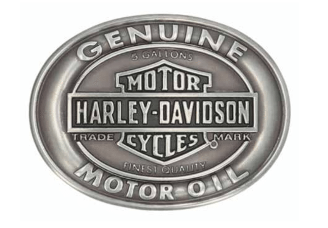 Harley-Davidson Motor Oil Belt Buckle