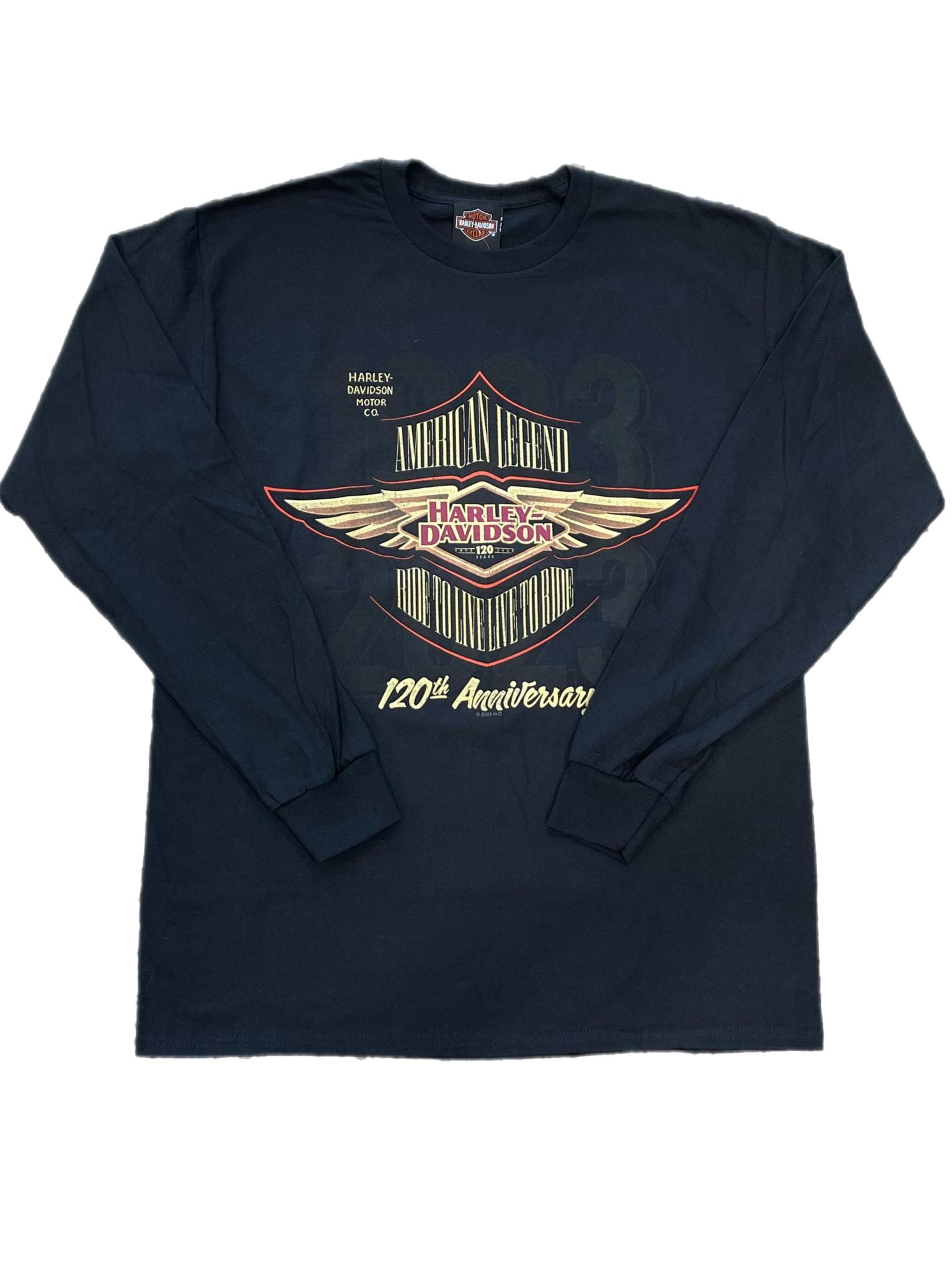 Empire Dealer Long Sleeve 120th Decal Empire Harley Davidson