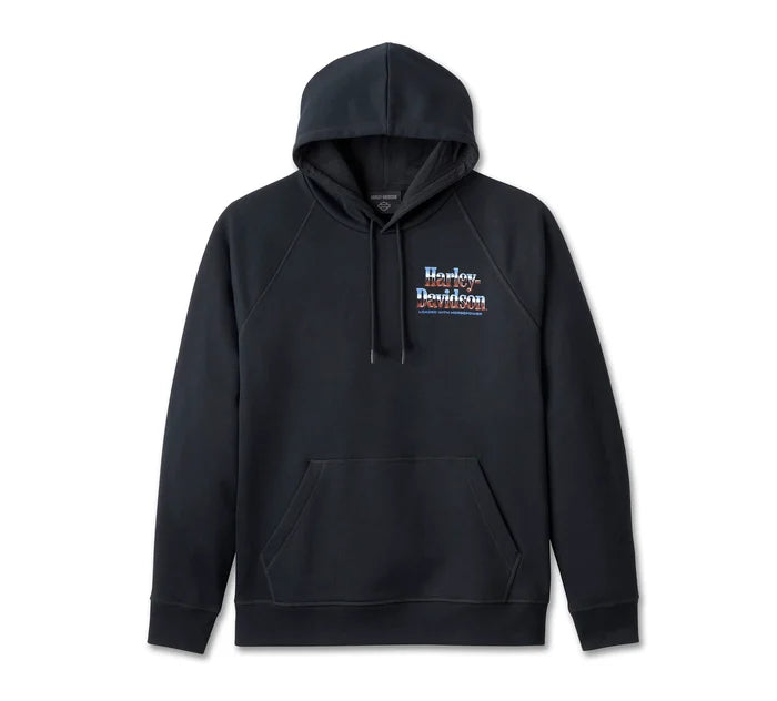 Harley-Davidson Loaded with Horsepower Raglan Hoodie
