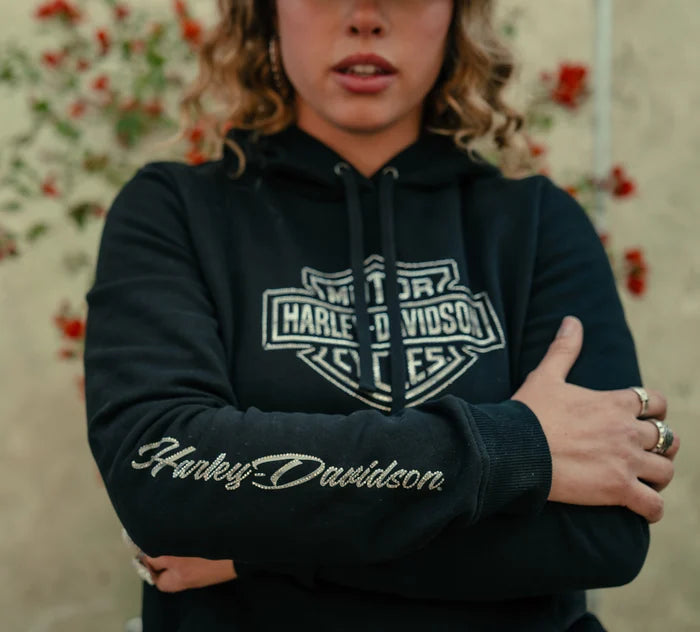 Harley-Davidson Women's Essential Bling Pullover Fleece Hoodie