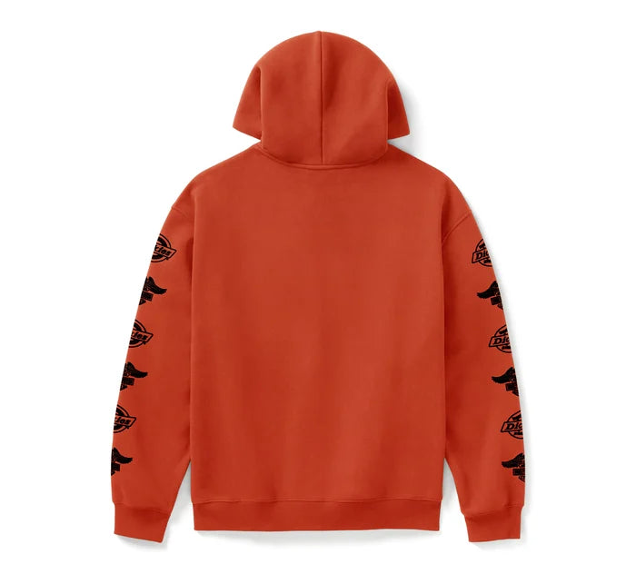 Dickies x H-D Eagle Sleeve Hoodie - Vintage Orange