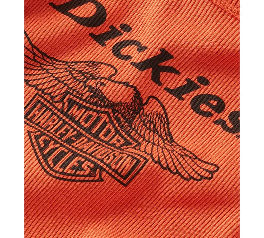 Women's Dickies x H-D Racerback Cropped Eagle Tank - Vintage Orange