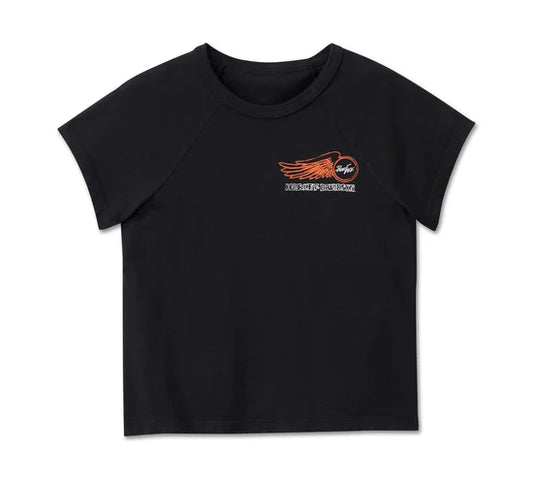 Willie G Winged Wheel Baby Doll Tee