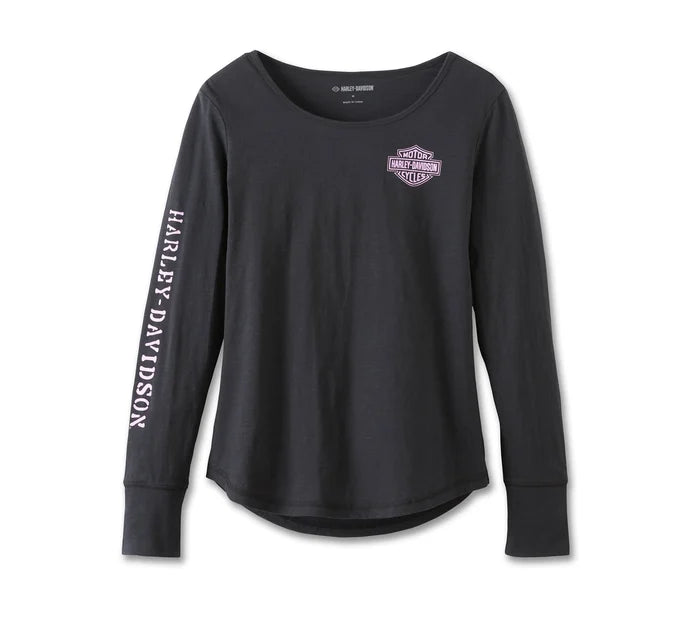 Harley-Davidson Women's Hero Long Sleeve Knit Top