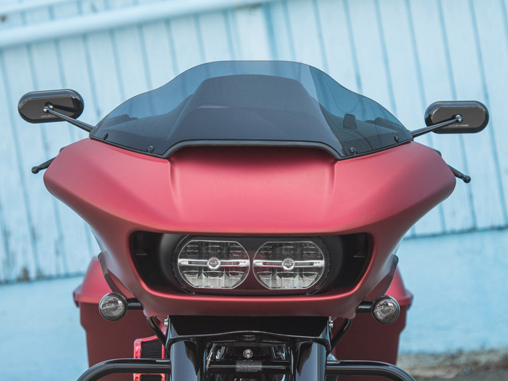 Arlen Ness Forged Oval Mirror Black for Right Side