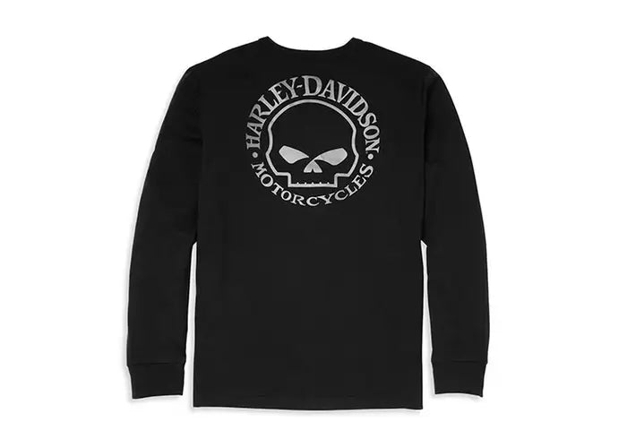 Harley-Davidson Men's Willie G Skull Three Button Henley