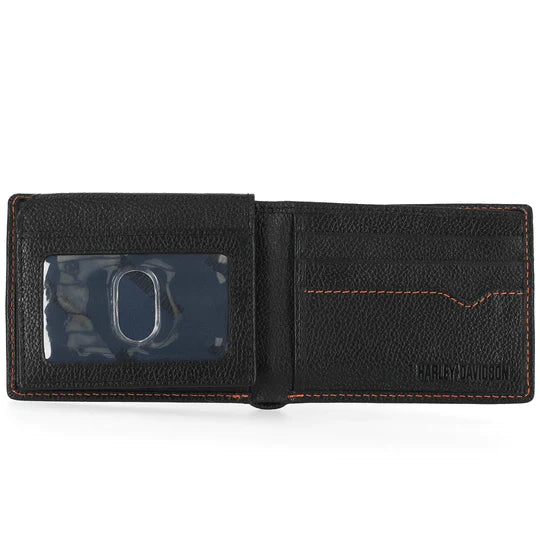 Harley-Davidson Men's Willie G Skull Passcase Bi-Fold Wallet