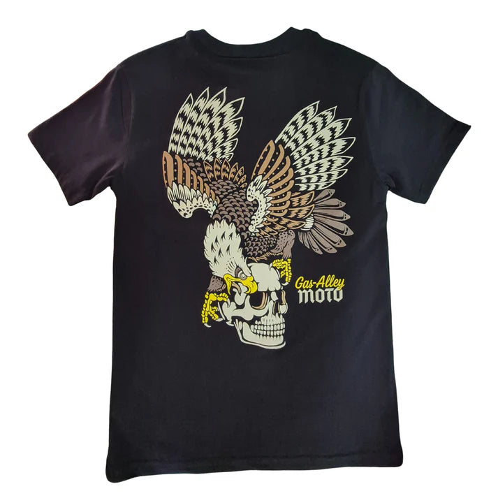 Gas Alley Moto Tee - Hawk Eye