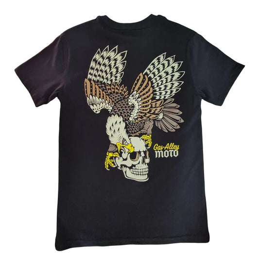 Gas Alley Moto Tee - Hawk Eye