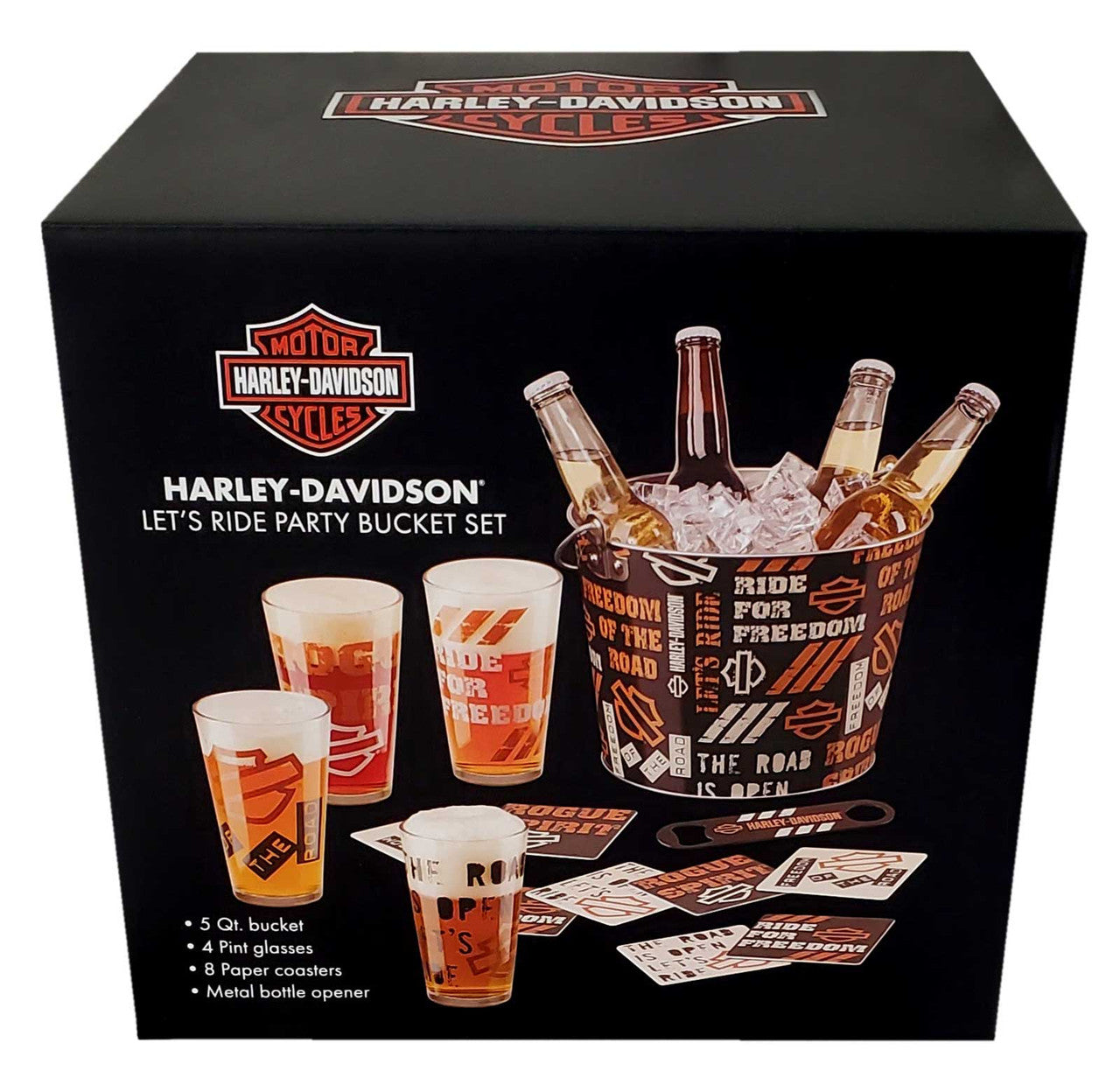 Harley-Davidson Let's Ride Party Bucket Set