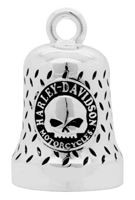 Willie G Skull Diamond Plated Ride Bell