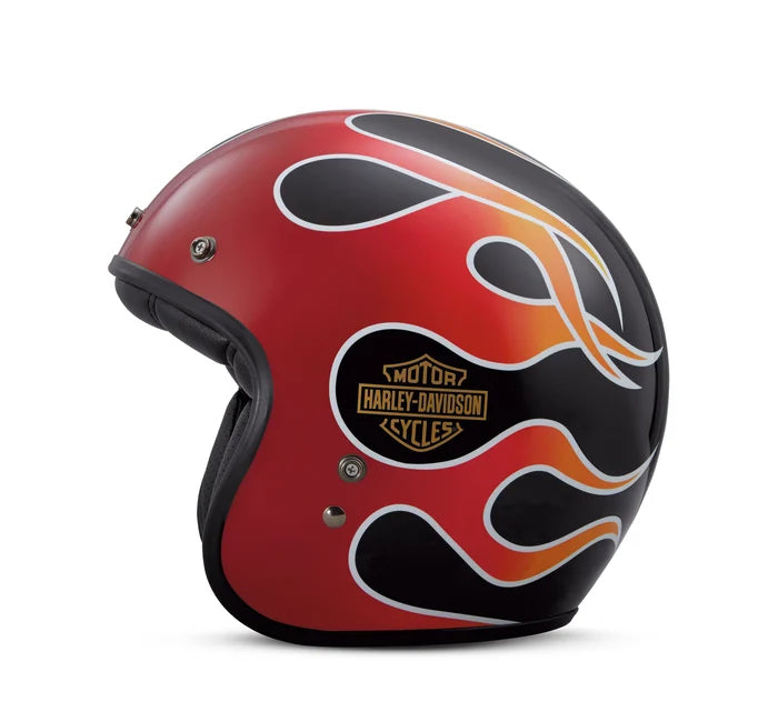 Harley-Davidson Retro Flame 3/4 Helmet