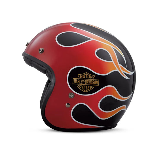 Harley-Davidson Retro Flame 3/4 Helmet