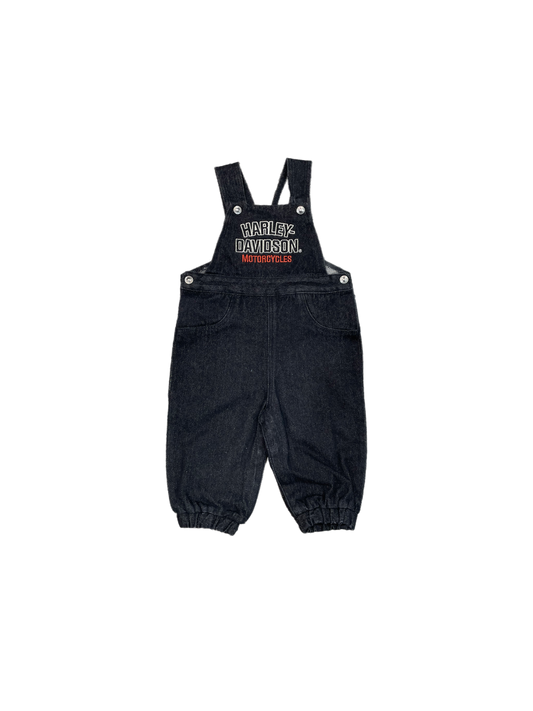 Kids  Black Denim Overall