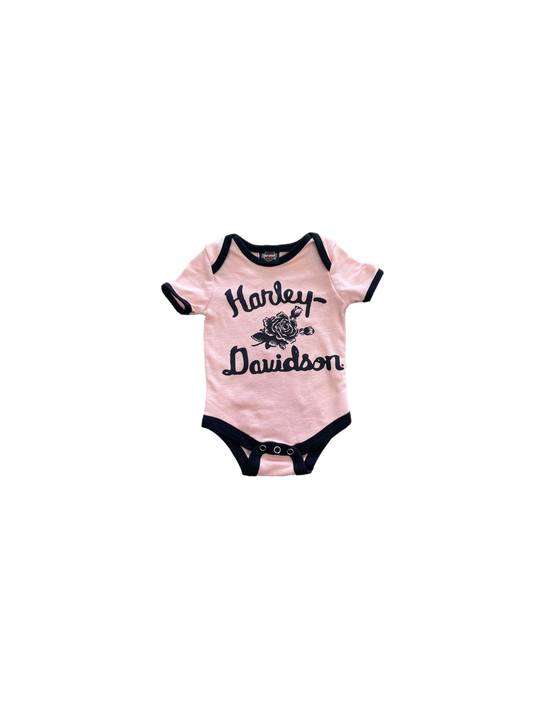 Kids 2-Pack Colorblocked Rib Creeper Set - Pink/Black