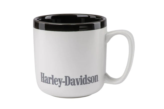 Harley-Davidson Two-Tone Scripted With Gloss Black Interior Ceramic Mug