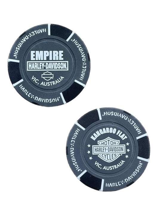 Empire Harley-Davidson Grey Poker Chip