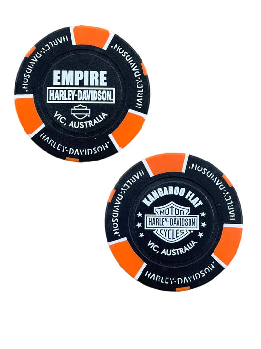 Empire Harley-Davidson Black Poker Chip