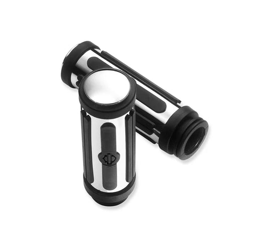 Harley-Davidson Chrome and Rubber Hand Grips