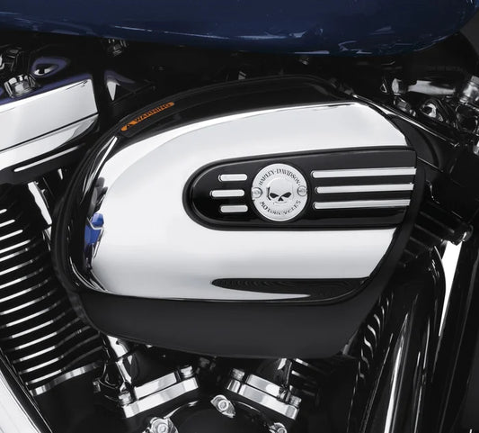Harley-Davidson Willie G Skull Air Cleaner Trim - Chrome