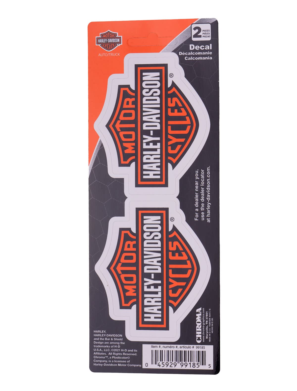 Harley-Davidson Iconic Bar & Shield Logos Small Decals Set