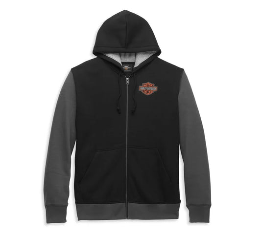 Harley-Davidson Men's Colorblock Full Zip Hoodie