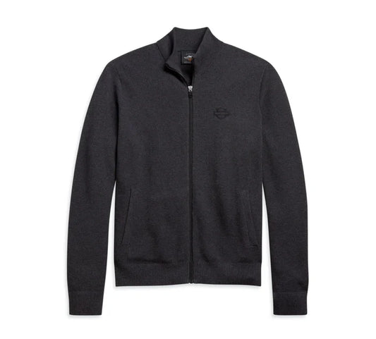MENS ZIP FRONT KNIT SWEATER
