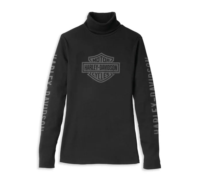 Harley-Davidson Women's Bar & Shield Logo Rib Turtleneck