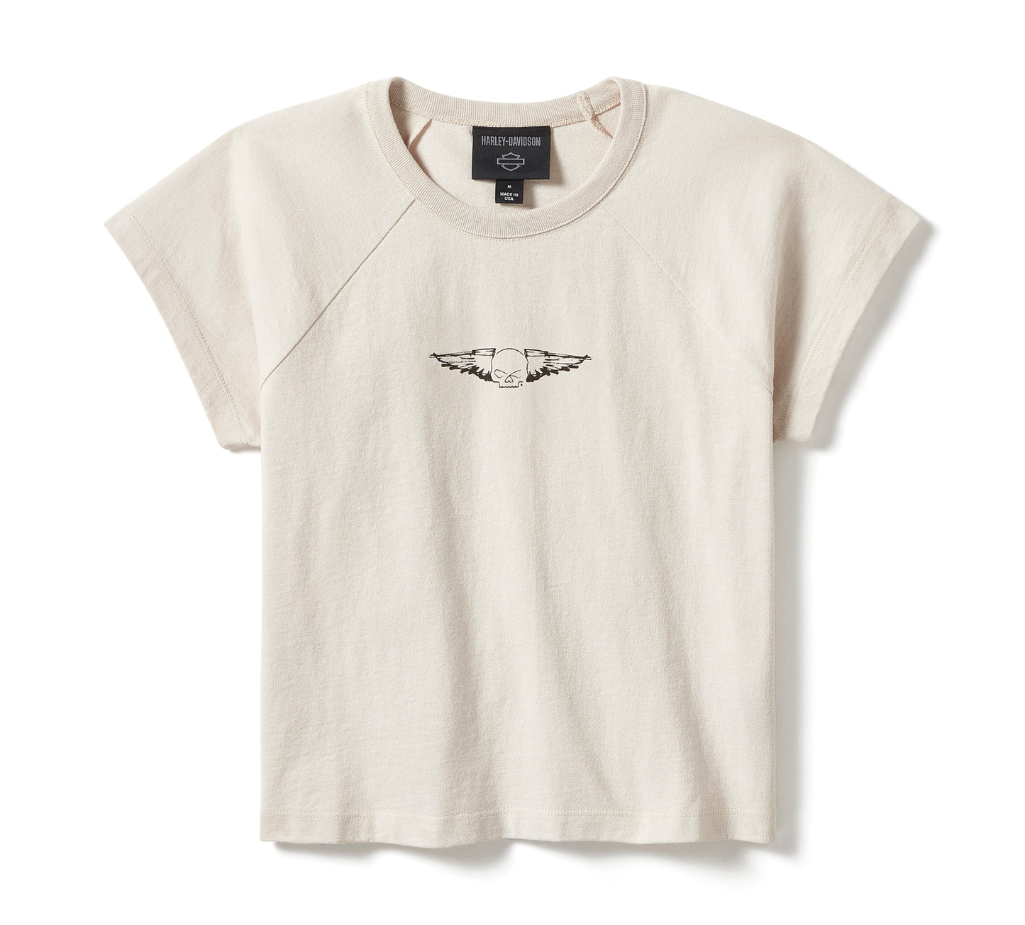 Harley-Davidson Women's Willie G Silver Wings Baby Doll Tee