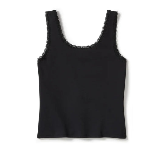 Harley-Davidson Women's Rose & Thorn Bling Lace Trim Tank