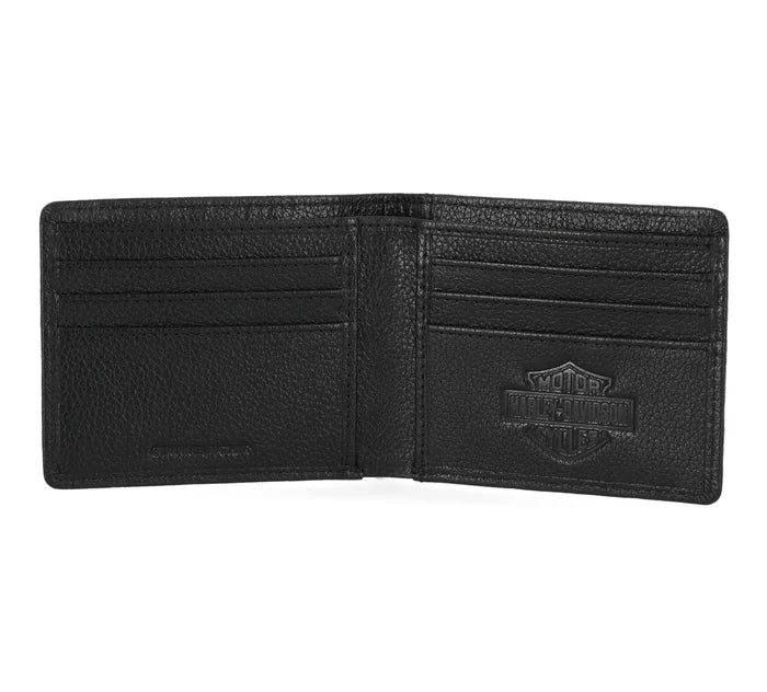 Harley-Davidson Pebble Classic Eagle Billfold Wallet