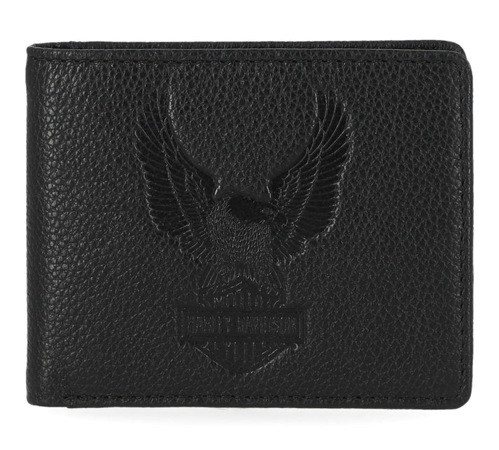 Harley-Davidson Pebble Classic Eagle Billfold Wallet