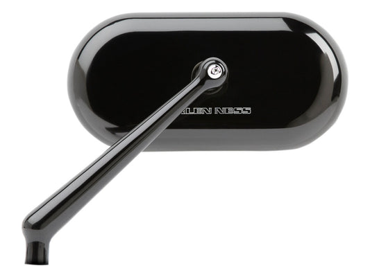 Arlen Ness Forged Oval Mirror Black for Left Side