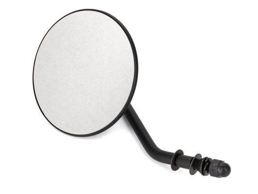Round Mirror w/Short Stem Black for Right Side