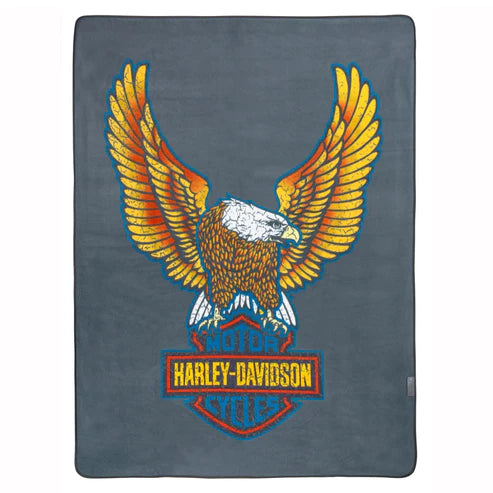 Harley-Davidson Bar & Shield Eagle Folding Blanket