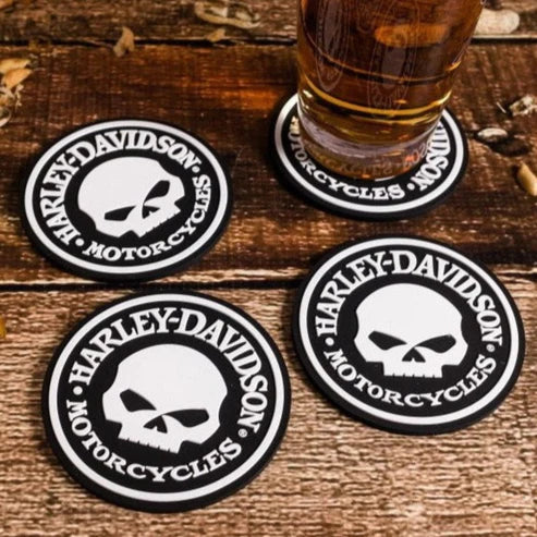 Harley-Davidson Willie G Skull Bar Coasters Set