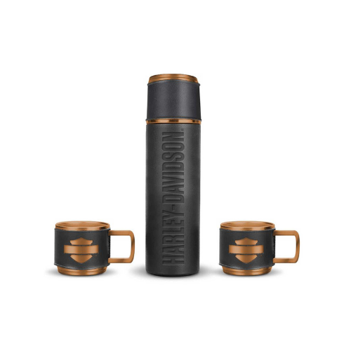 Harley-Davidson Open Bar & Shield Thermos & Mugs Set