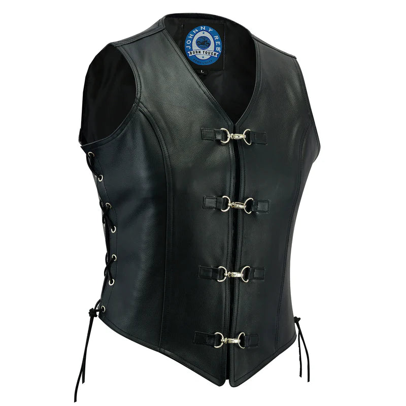 Johhny Reb Womens Saphire Leather Vest