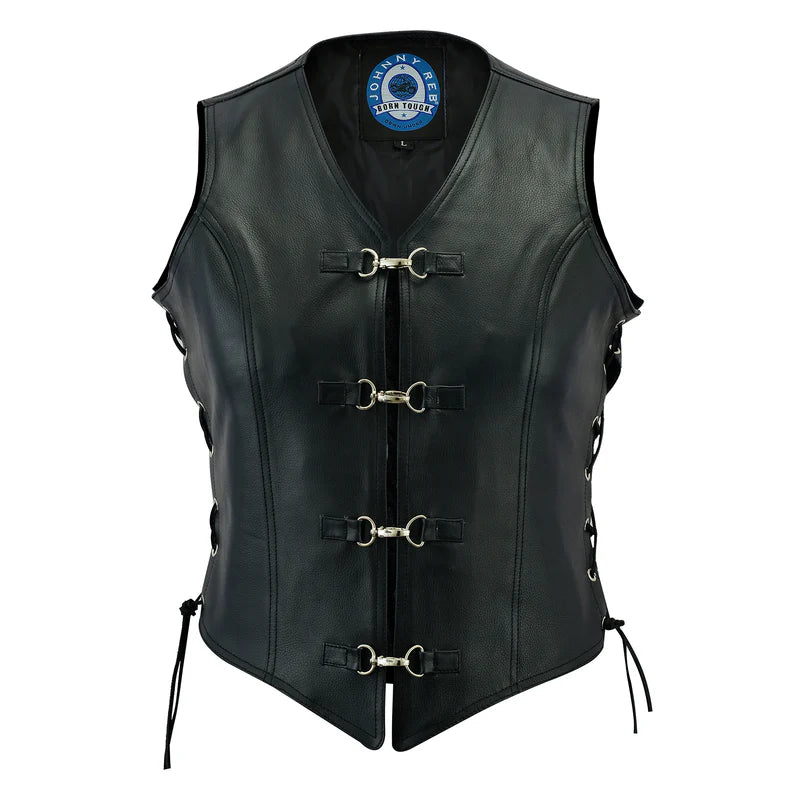 Johhny Reb Womens Saphire Leather Vest