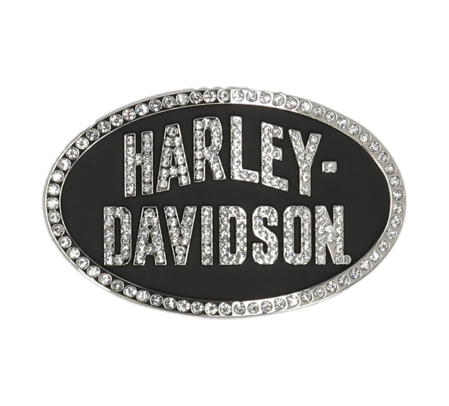 Harley-Davidson Womens Oval Embellished Belt Buckle