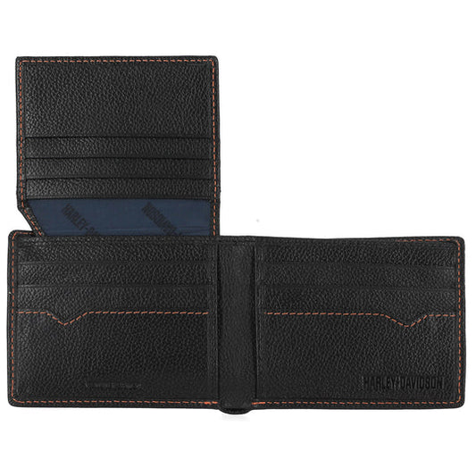 Harley-Davidson Men's Willie G Skull Passcase Bi-Fold Wallet