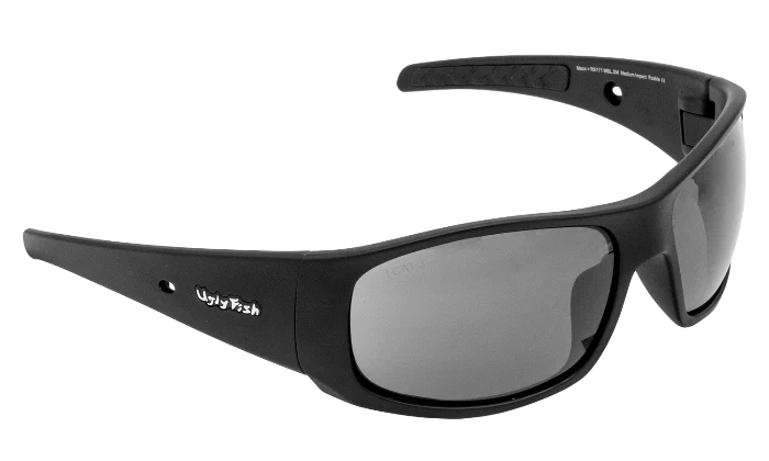 Ugly Fish Maxx Motorcycle Sunglasses RS171 - Matt Black Frame/Smoke Lens