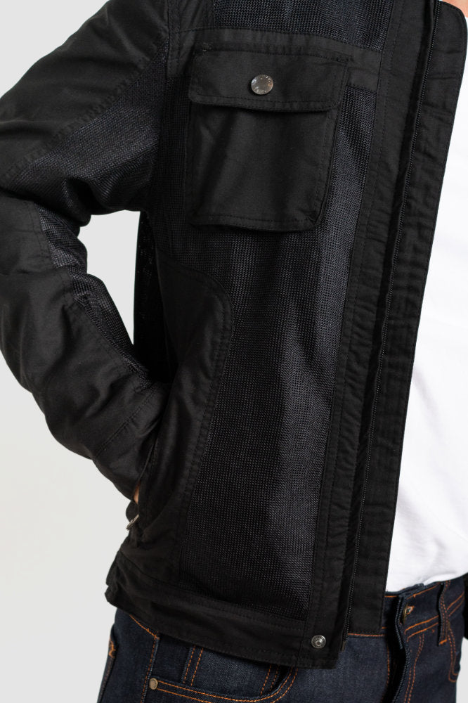 Mesh PL Jacket : Black Protective Motorcycle Jacket