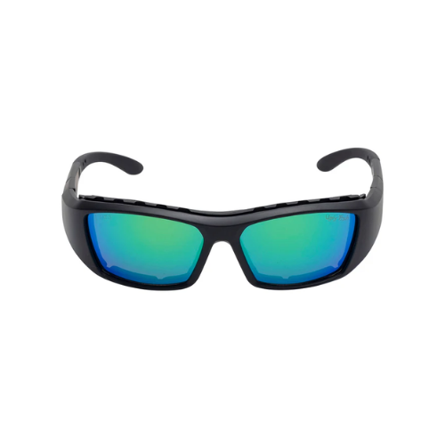 Ugly Fish - Cannon Matt Black Frame/Green Revo Lens Sunglasses