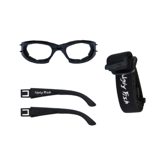 Ugly Fish Slim Multi-Lens Pack Matt Black Frame + Smoke/Clear/Yellow Lens.