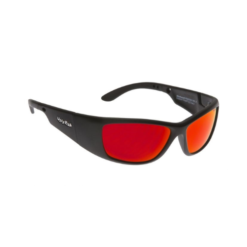 Ugly Fish Warhead Standard- Matt Black Frame/Red Revo Lens