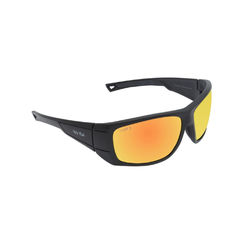 Ugly Fish Lifestyle Sunglasses Matt Black Frame Orange Revo Lens