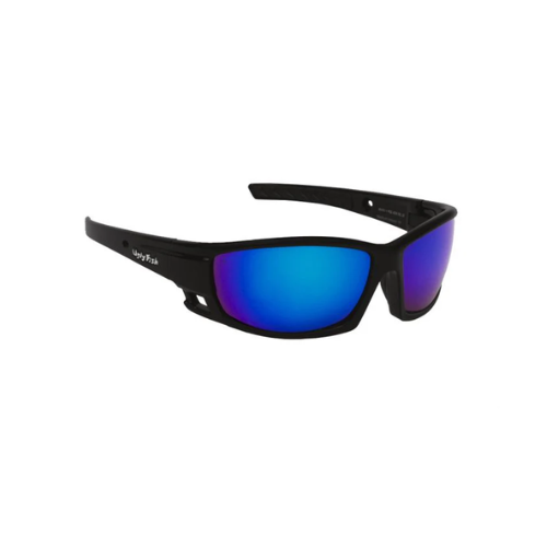 Ugly Fish Rocket Matt Black Frame/Smoke Blue Revo Sunglasses