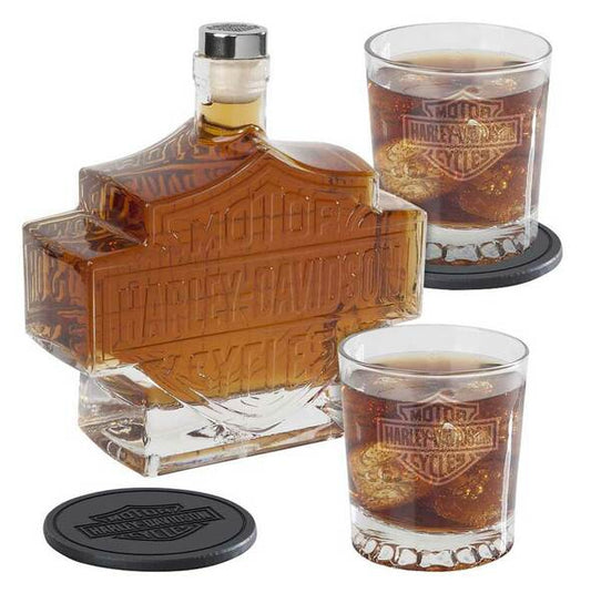 Harley-Davidson Bar & Shield Logo Decanter Set