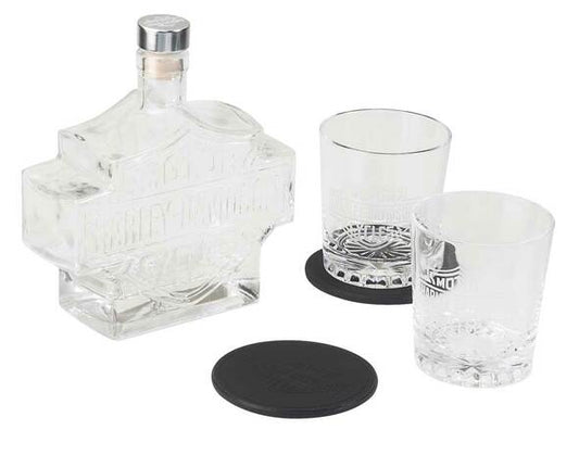 Harley-Davidson Bar & Shield Logo Decanter Set